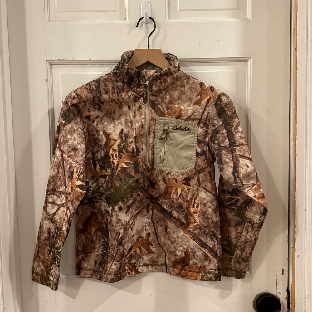Boy’s Cabelas Camo Quarter Zip